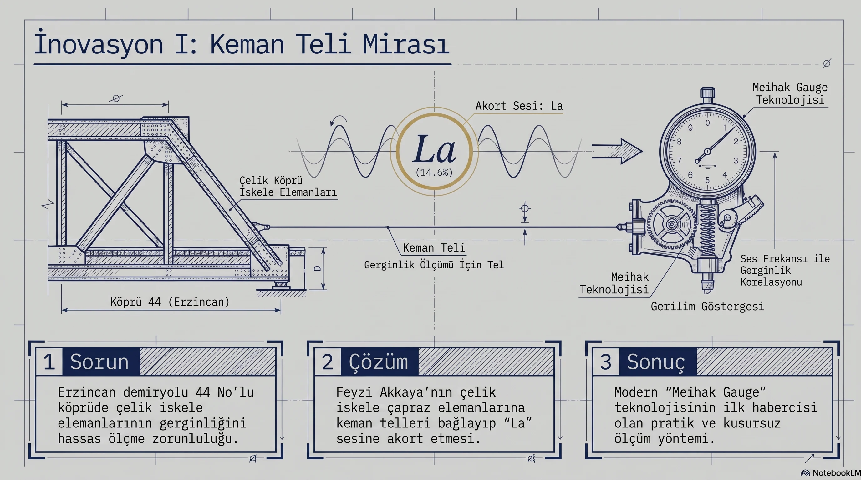 İnovasyon I: Keman Teli Mirası — teknik şema